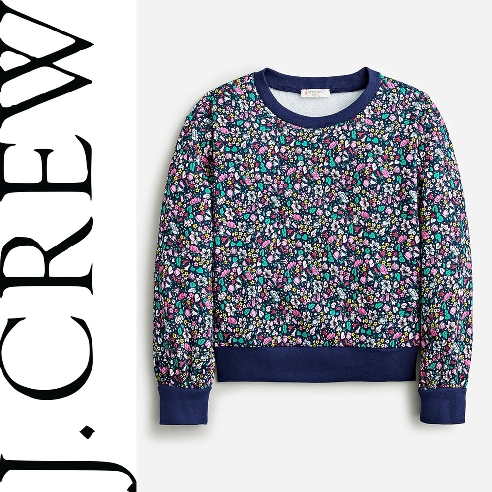 NEW J. Crew floral sweatshirt